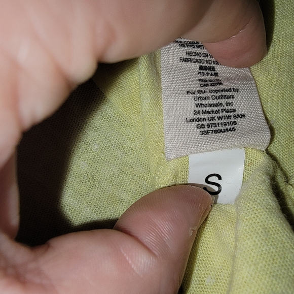 We The Free By Free People Top Size S Yellow/Charcoal - Picture 8 of 8